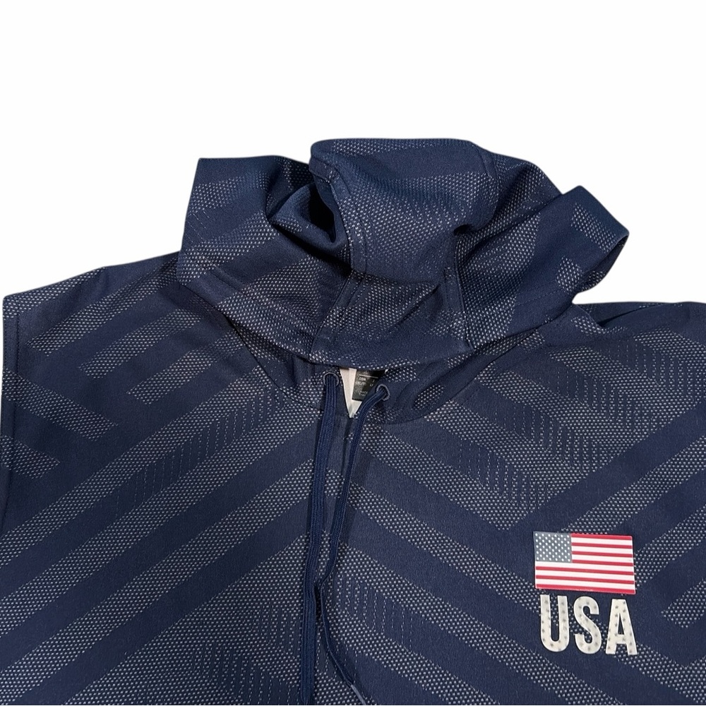 Adidas USA Volleyball Hoodie Men's XL Sleeveless - Picture 5 of 7